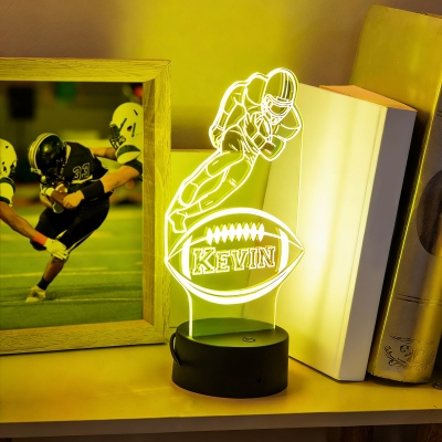 Football Player Night Light