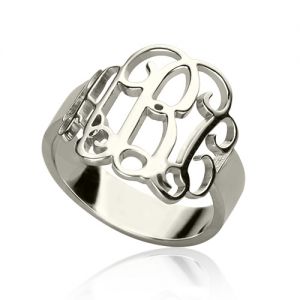 Personalized Sterling Silver Knot Ring
