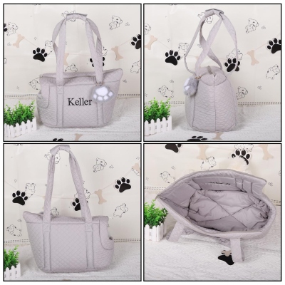 Custom Name Pet Carrier Bag, Soft and Breathable Carrying Tote Bag for Small Dogs and Puppies, Outdoor Bag, Gift for Dog/Cat Mom/Pet Lovers/Owners