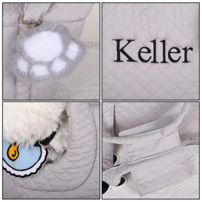 Custom Name Pet Carrier Bag, Soft and Breathable Carrying Tote Bag for Small Dogs and Puppies, Outdoor Bag, Gift for Dog/Cat Mom/Pet Lovers/Owners