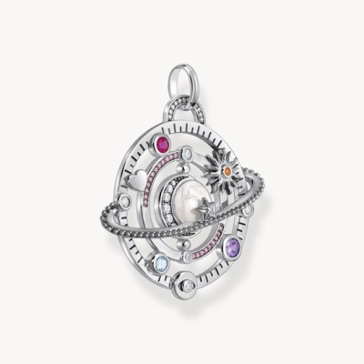 Kosmisk planetarisk talismanhalsband, astrologihänge i sterlingsilver 925, kosmiska energismycken för kvinnor, födelsedagspresent till henne/astrologiälskare