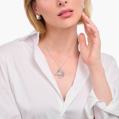 Kosmisk planetarisk talismanhalsband, astrologihänge i sterlingsilver 925, kosmiska energismycken för kvinnor, födelsedagspresent till henne/astrologiälskare