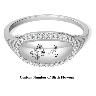 birthflower ring
