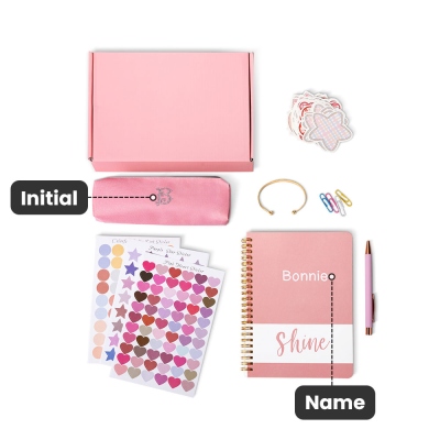 Personalized Name Macaron Color DIY Journal Kit, Journaling Art Crafts Kit, Back to School/Children's Day Gift for Teen Girl/Daughter/Granddaughter