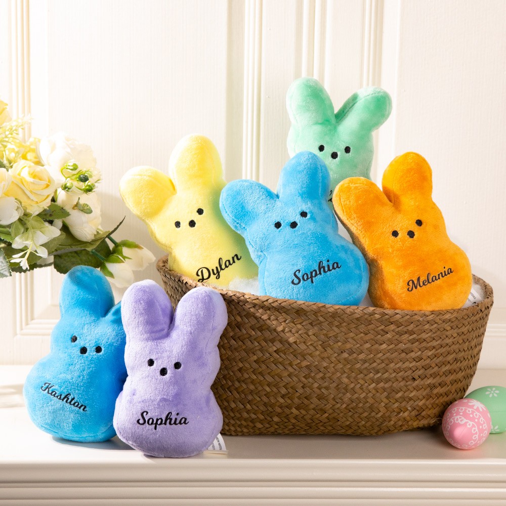 Personalized Easter Peeps Bunny Plush Doll