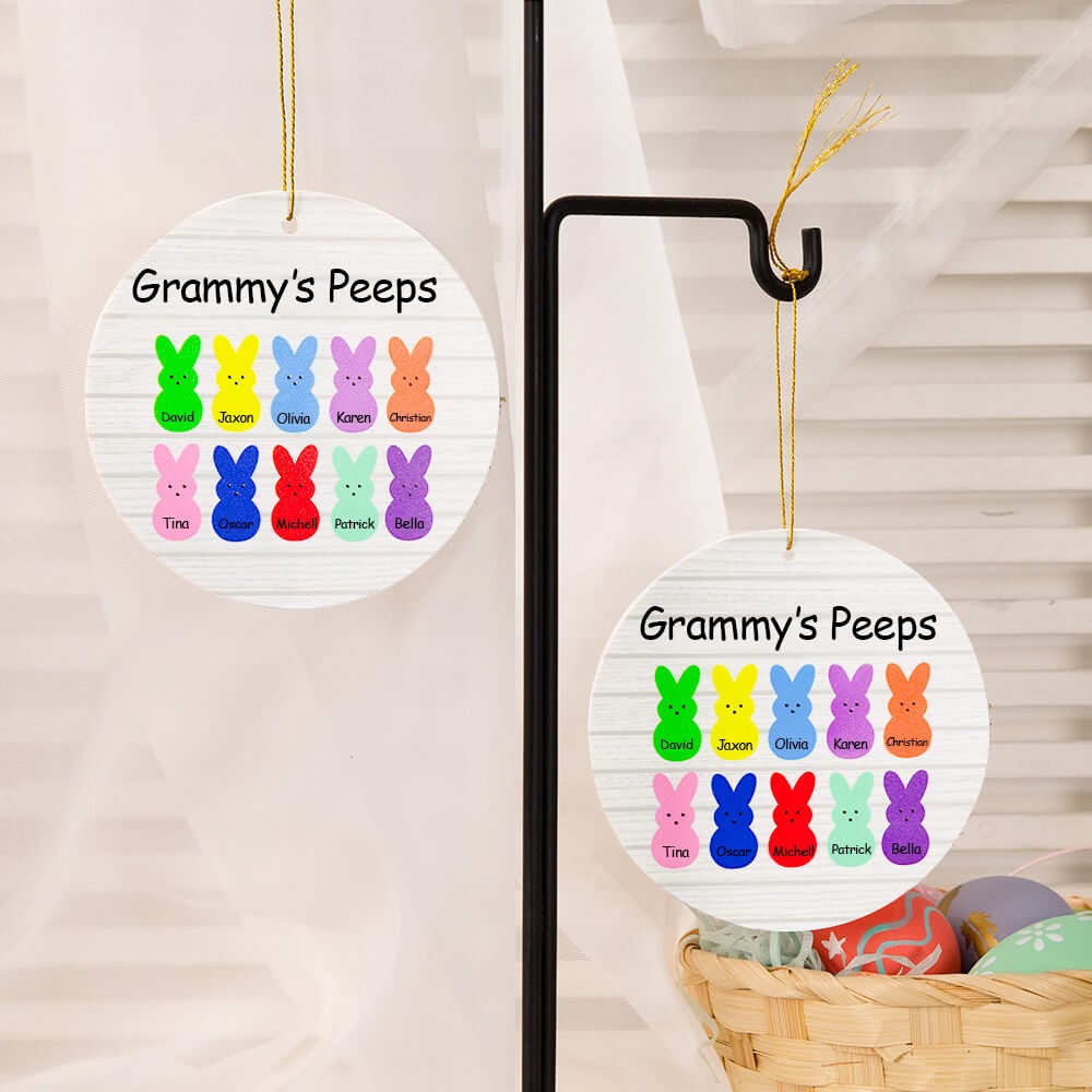 Personalized Easter Bunny Peeps Decoration