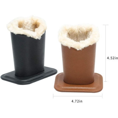 Porte-lunettes en cuir personnalisé avec doublure en peluche, support pour lunettes/lunettes de soleil/téléphone avec nom personnalisé, joli organiseur de bureau, cadeau d'anniversaire pour elle/lui