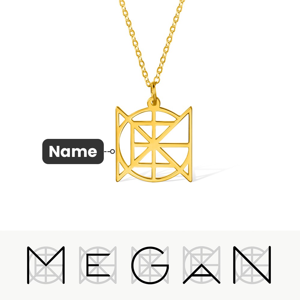 Custom Name Logo Nameplate Necklace, Minimalist Jewelry, Unique Monogram Necklace, Birthday/Bridesmaid/Mother's Day Gift for Women/Girls