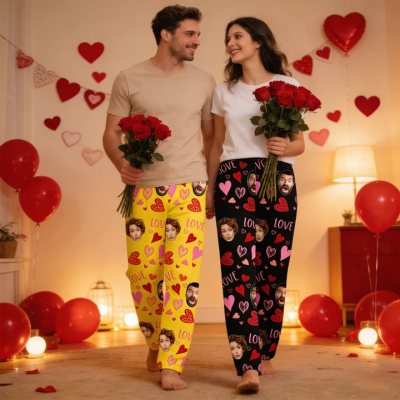 Heart Prints Pajama Pants