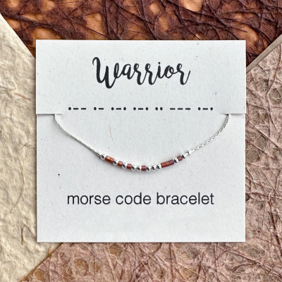 Custom Morse Code Bracelet for Women - Sterling Silver Morse Code Bracelet - Personalized Beaded Name Bracelet - Customized Gift for Her