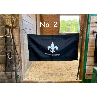 Custom Horse Stall Guard – 12x12 Vinyl Design, 41” D-Ring Width – Custom Equestrian Decor