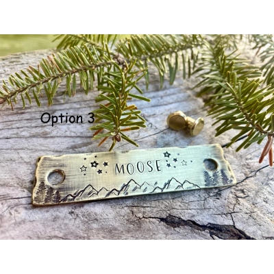 Personalized Horse Halter Nameplate – Custom Brass ID Tag, Equestrian Gift, Saddle Plate