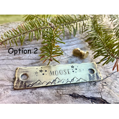 Personalized Horse Halter Nameplate – Custom Brass ID Tag, Equestrian Gift, Saddle Plate