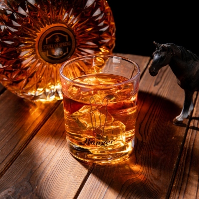 Horse Head Whiskey Glass