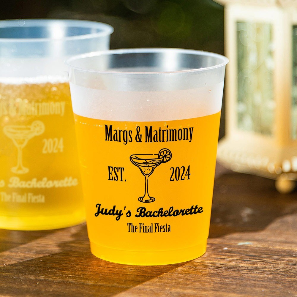Margs and Matrimony Bachelorette Cups