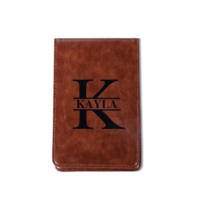 Personalized Leather Golf Scorecard Holder with Multicolor, Custom Name Golf Yardage Book Cover, Golf Accessories, Gift for Golfer/Dad/Groomsmen