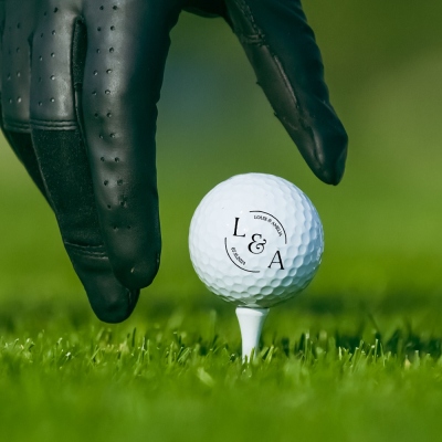 Personalisierter Golfball zur Hochzeit