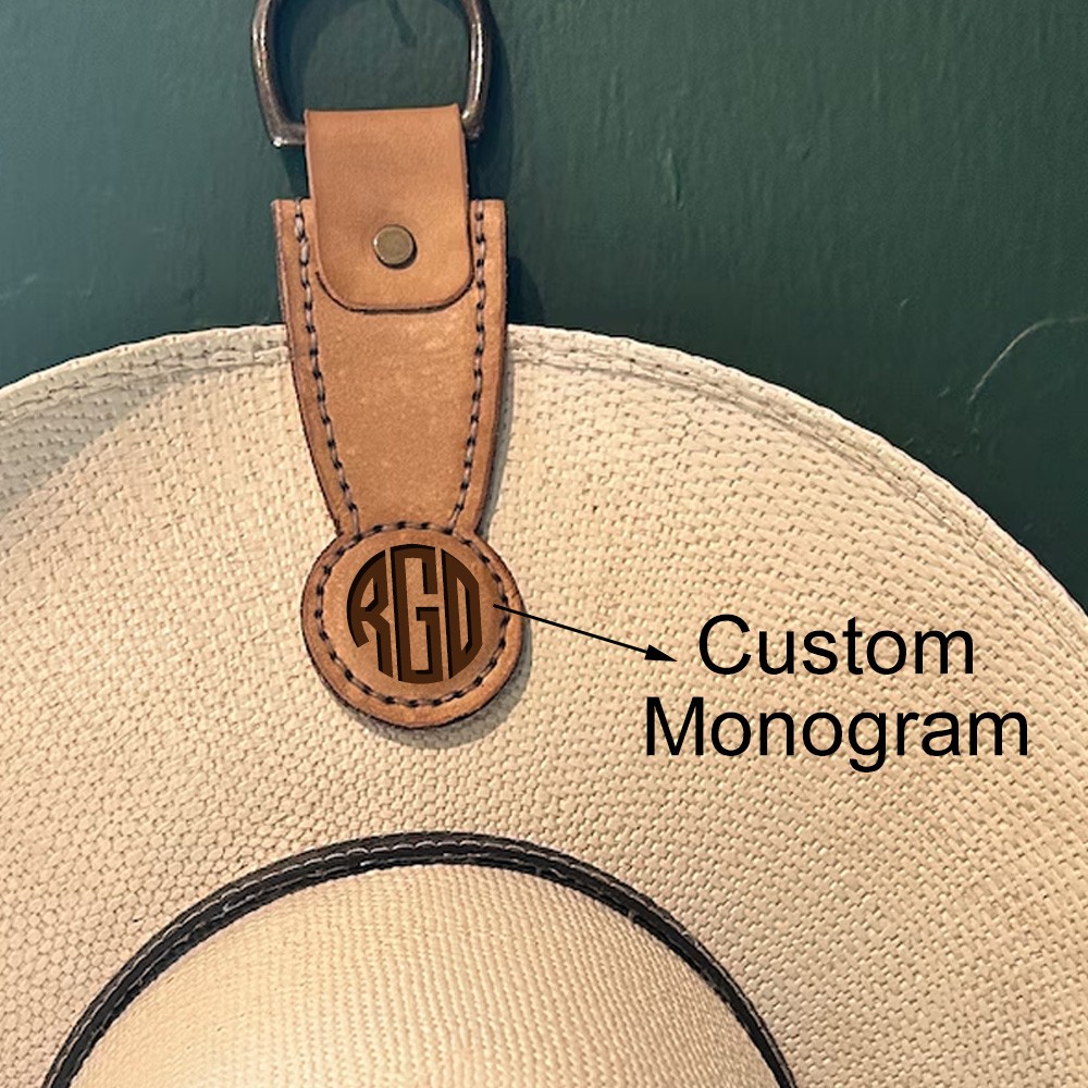 Personalized Leather Cowboy Hat Holder