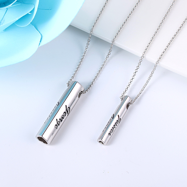 double bar necklace