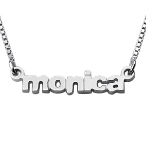 My Tiny Name Necklace Custom Sterling Silver
