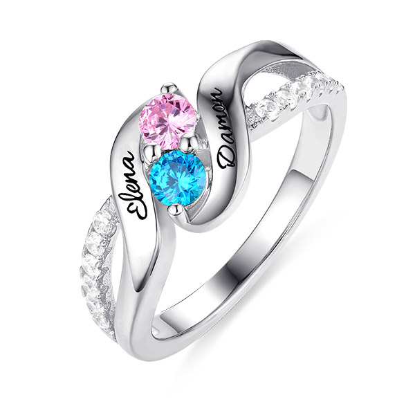 birthstone promise rings