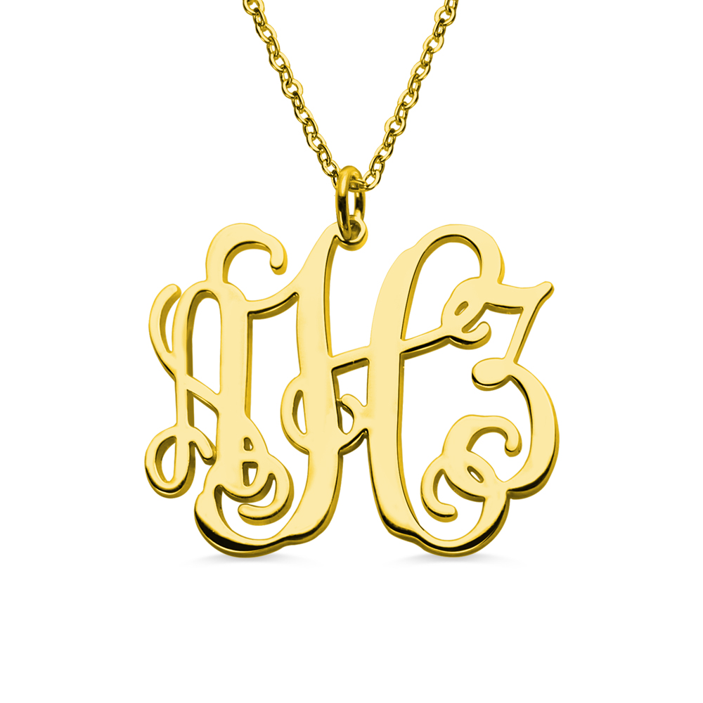 Taylor Swift Monogram Necklace 18K Gold Plated - GetNameNecklace
