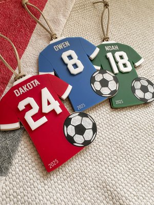 Personalized Soccer Ornament | Custom Soccer Christmas Ornament | Soccer ball ornament | Personalized Soccer Keepsake | Personalized Fútbol