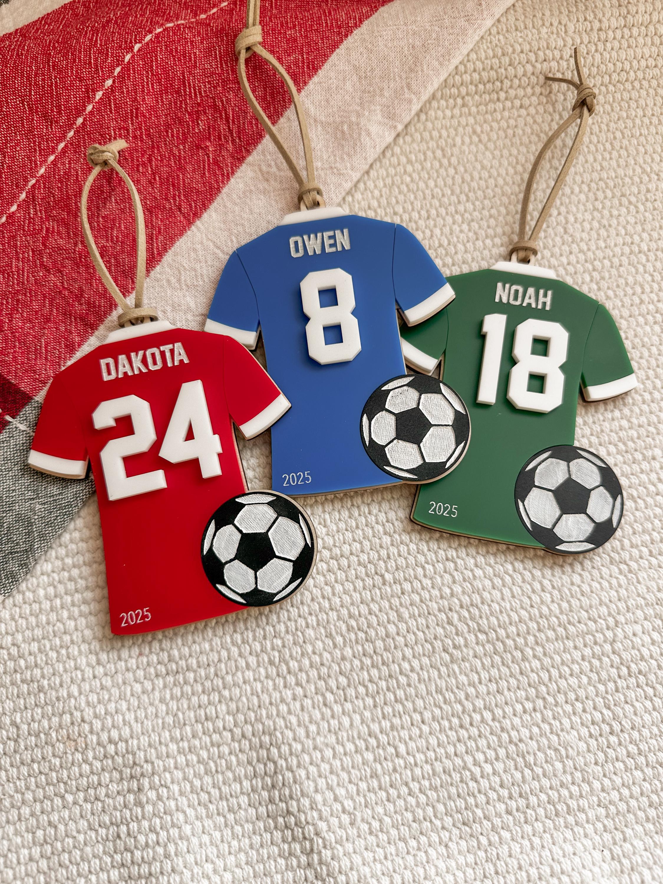 Personalized Soccer Ornament | Custom Soccer Christmas Ornament | Soccer ball ornament | Personalized Soccer Keepsake | Personalized Fútbol