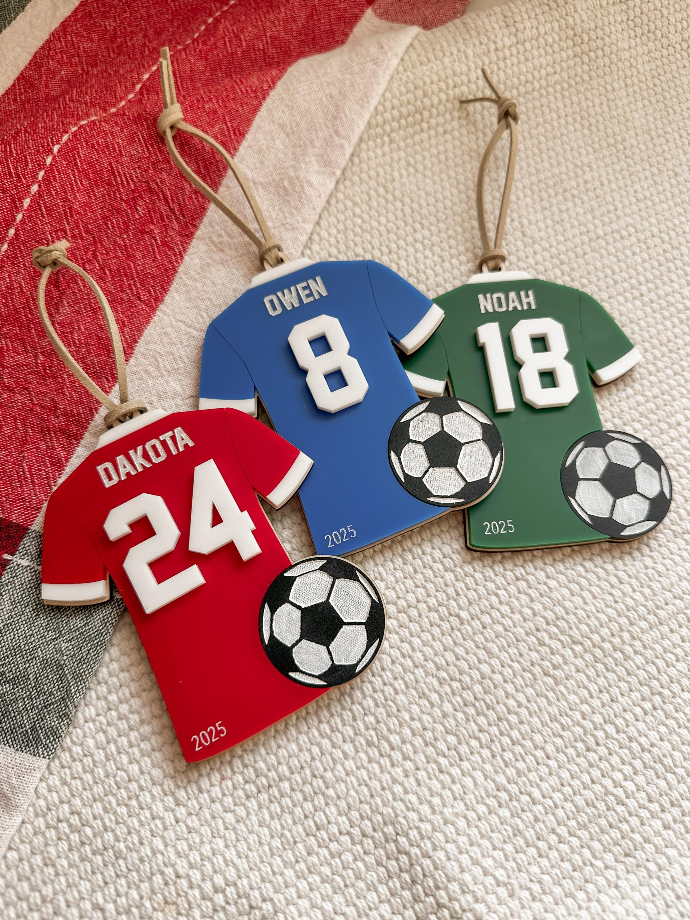 Personalized Soccer Ornament | Custom Soccer Christmas Ornament | Soccer ball ornament | Personalized Soccer Keepsake | Personalized Fútbol