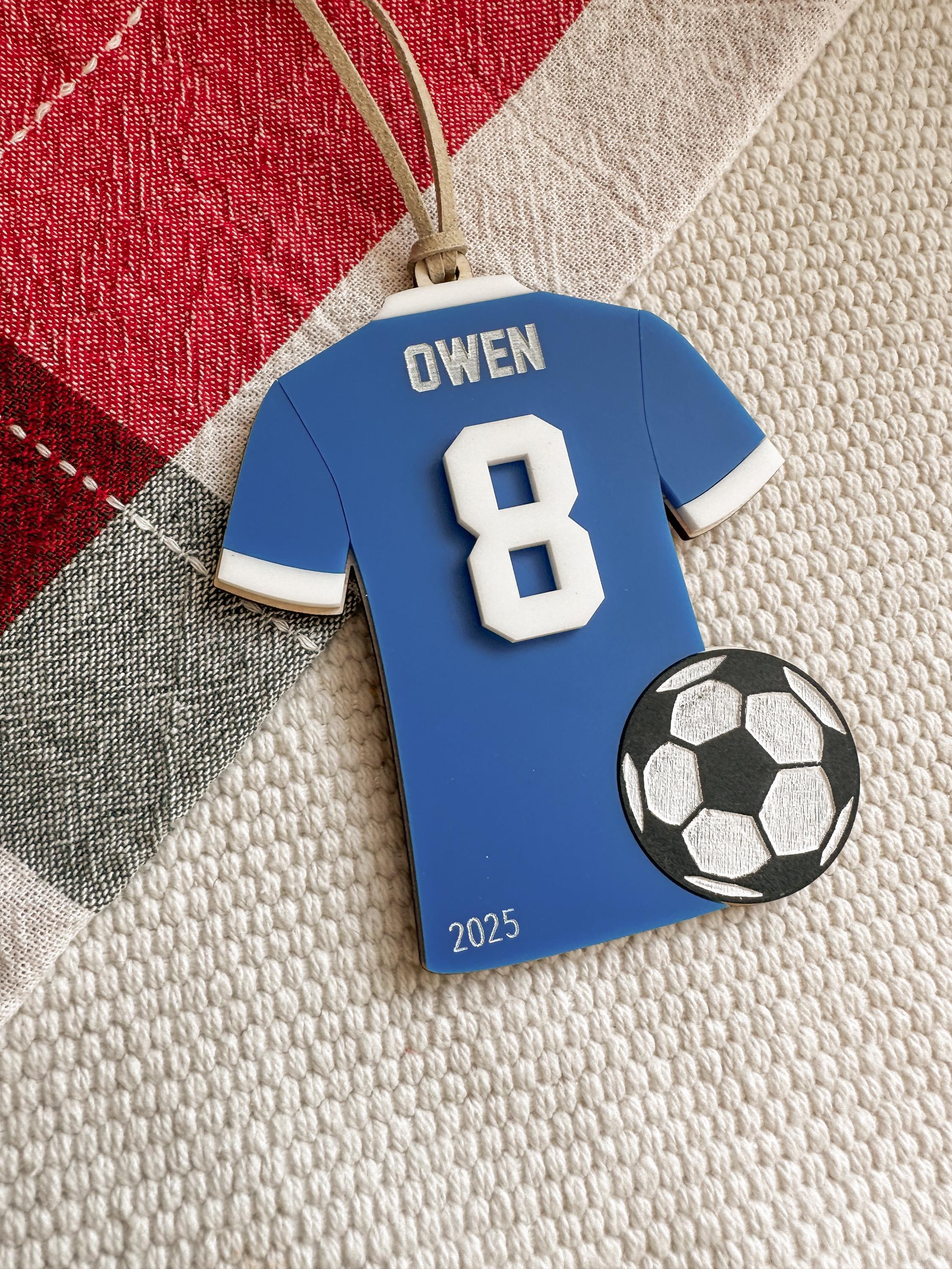 Personalized Soccer Ornament | Custom Soccer Christmas Ornament | Soccer ball ornament | Personalized Soccer Keepsake | Personalized Fútbol