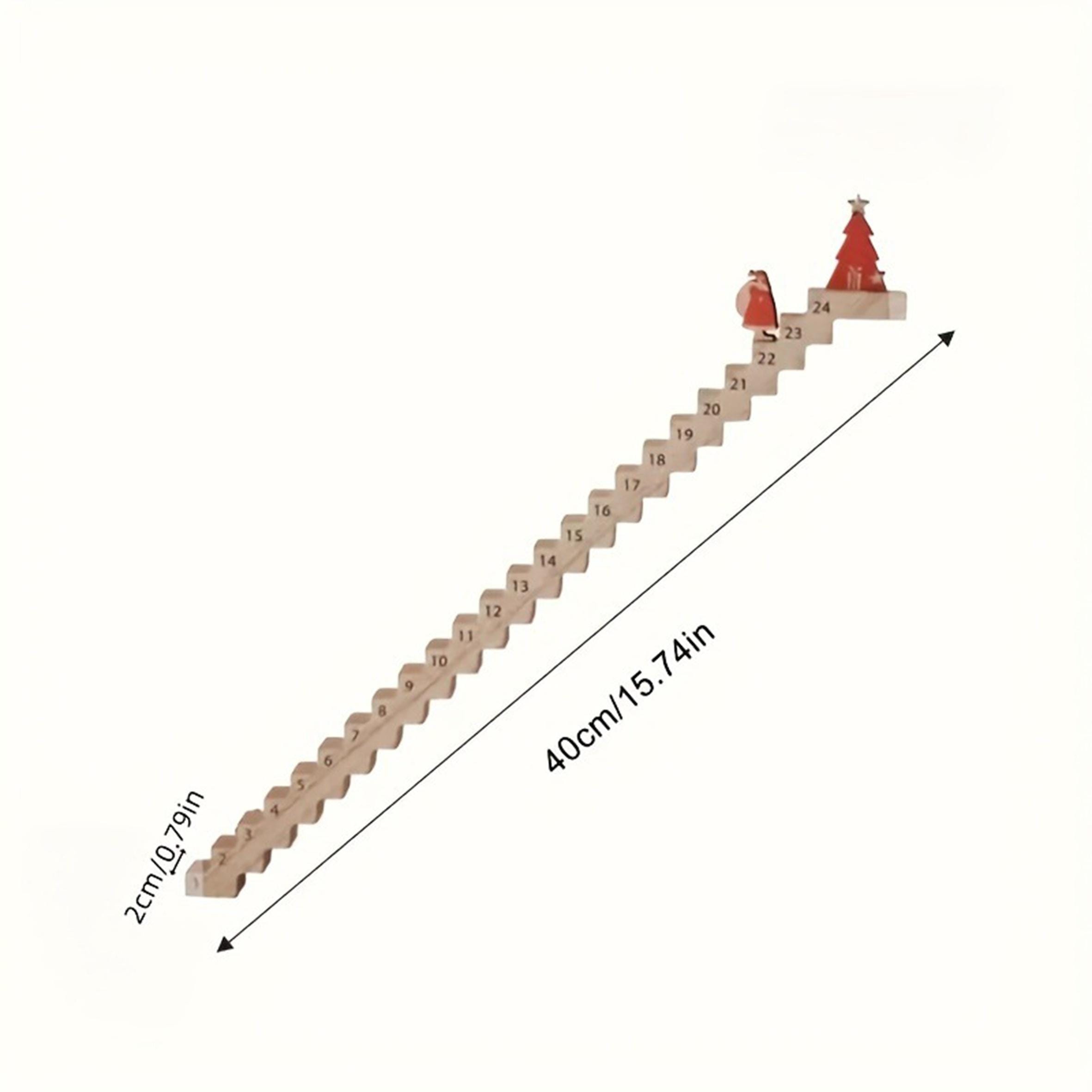 Advent Calendar With Star, Wooden Car Advent Countdown to Christmas, Family Countdown, Holiday Gift for Family Friends