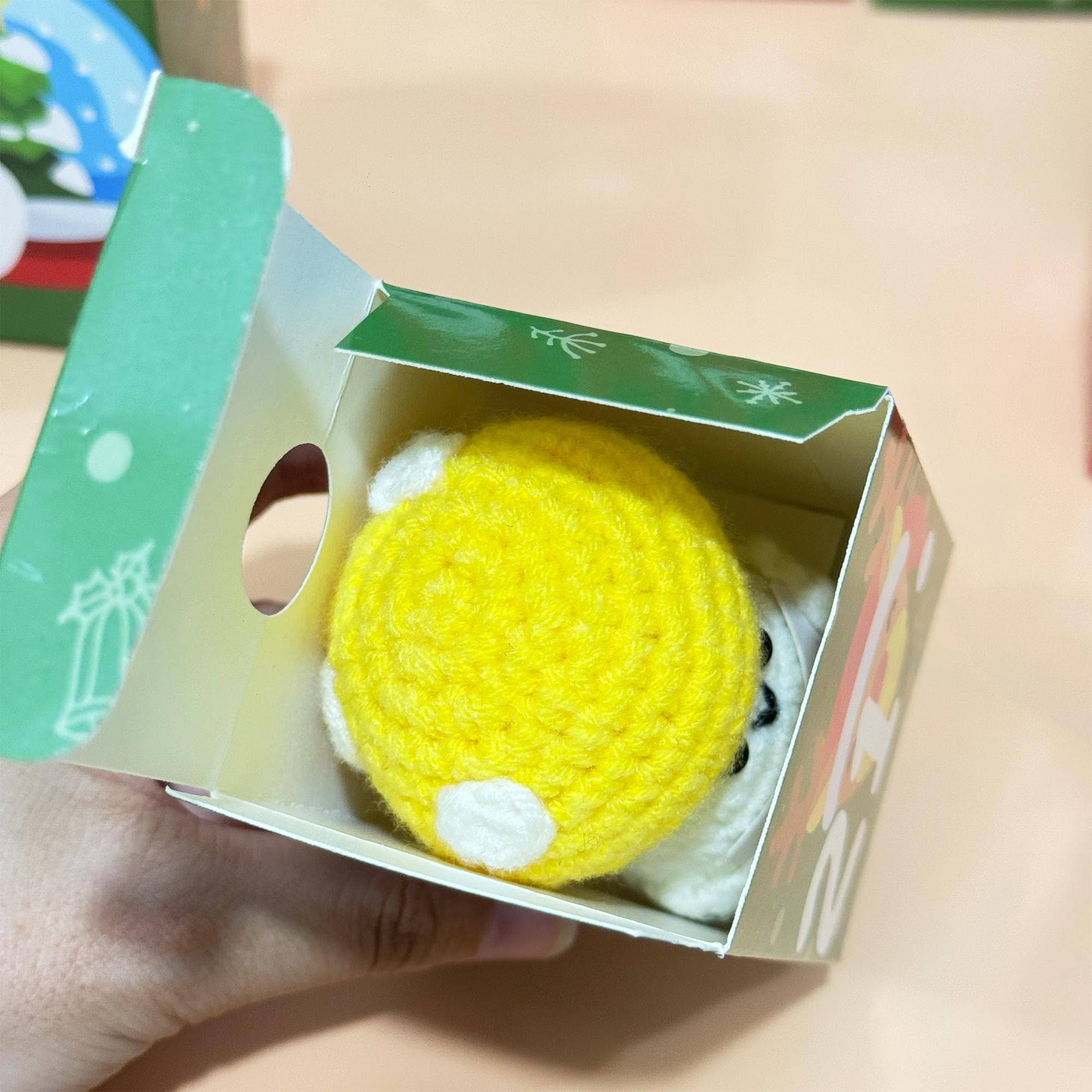 Countdown Christmas Box: 24Pcs Crochet Positive Vegetables/Fruits/Animals,Emotional Support Advent Calendar 2025,Christmas Gifts,Funny gifts