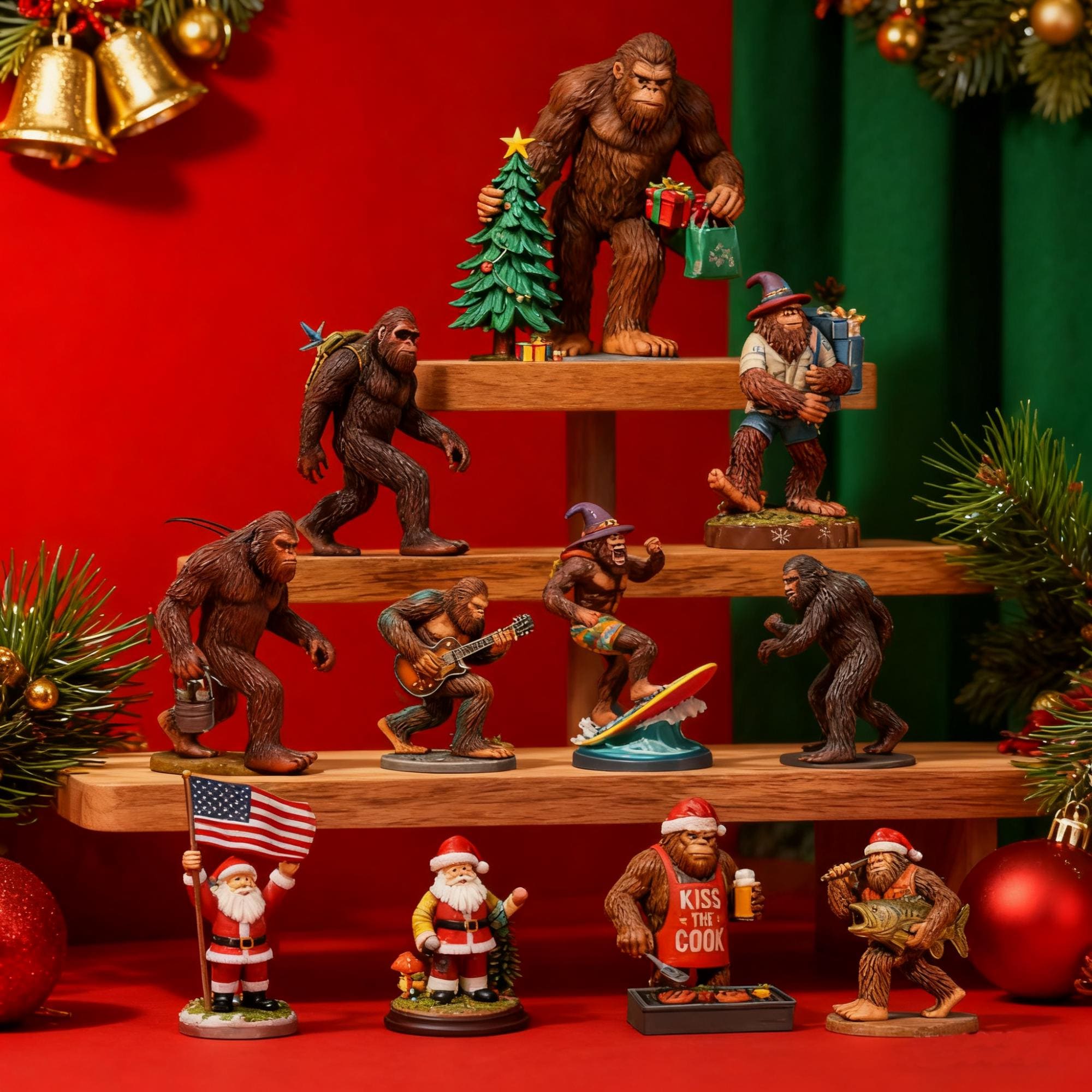 Bigfoot Adventure Advent Calendar 2025: 24 Uniquely 3D Bigfoot Christmas Ornaments