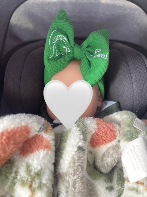 Game Day Baby Headwrap Bow