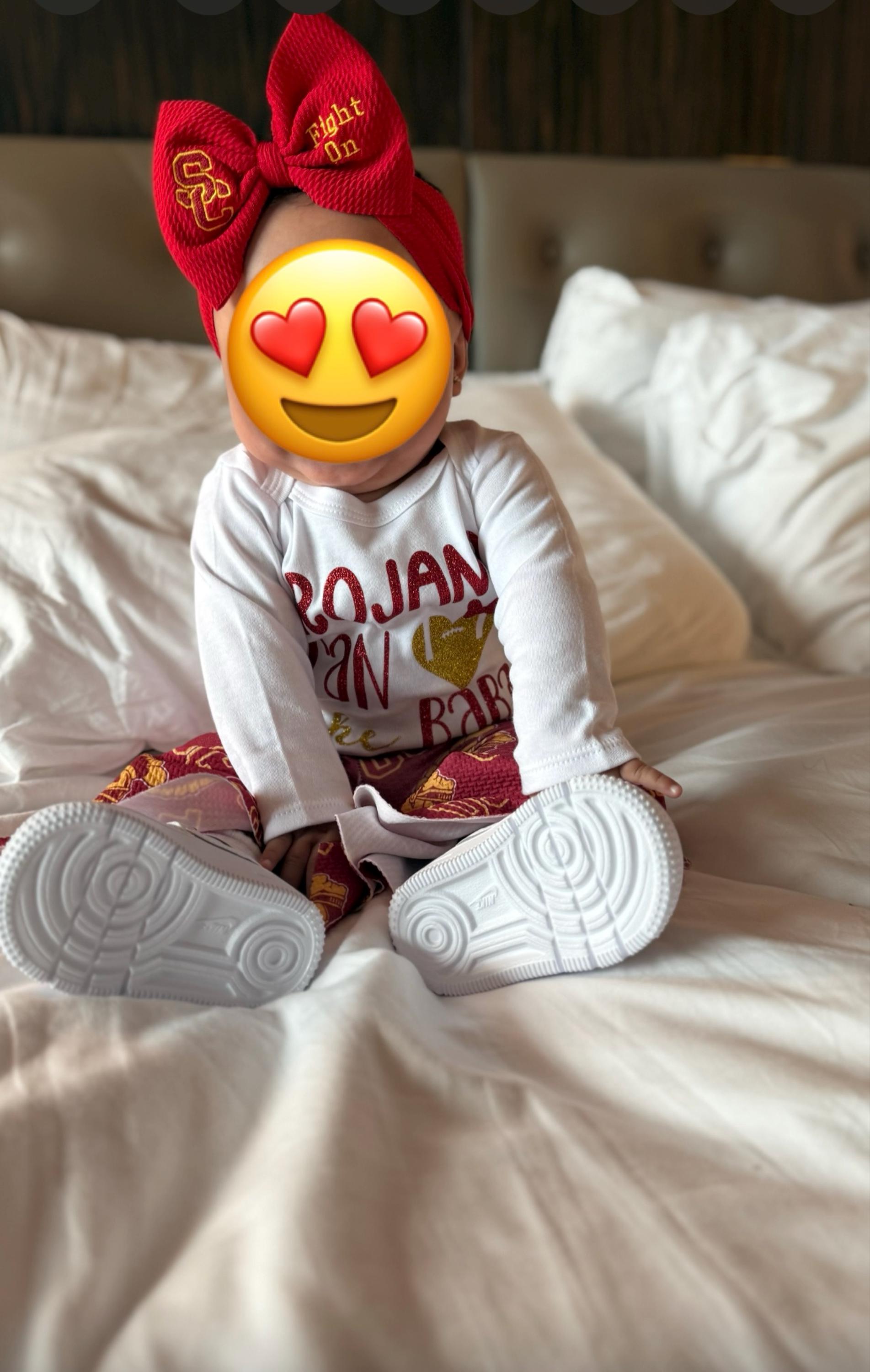 Game Day Baby Headwrap Bow