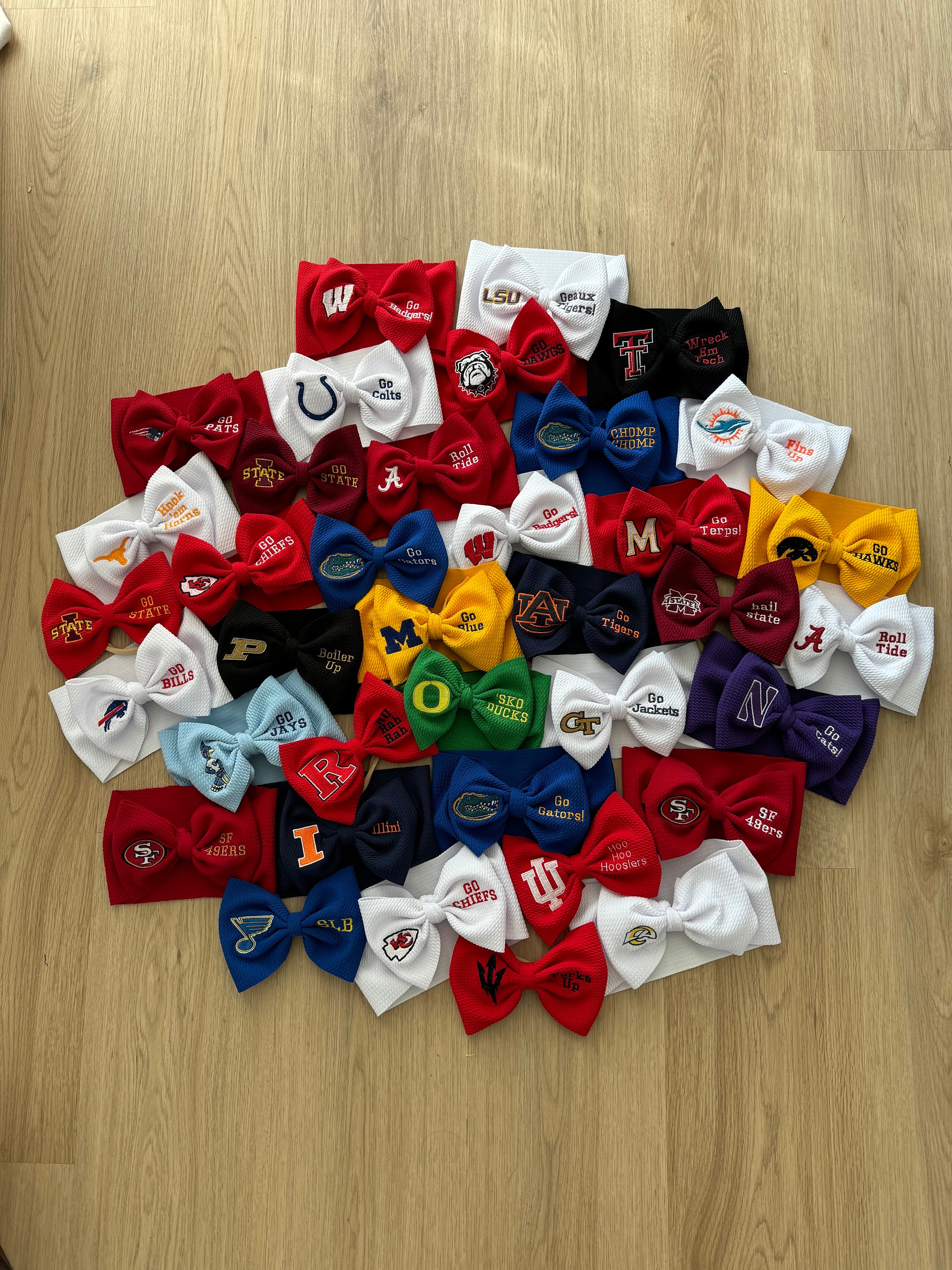 Game Day Baby Headwrap Bow