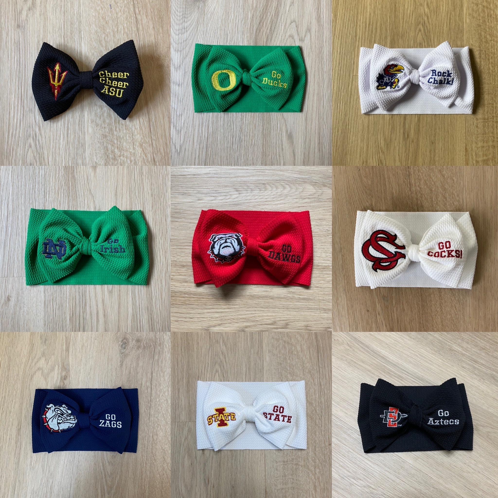 Game Day Baby Headwrap Bow