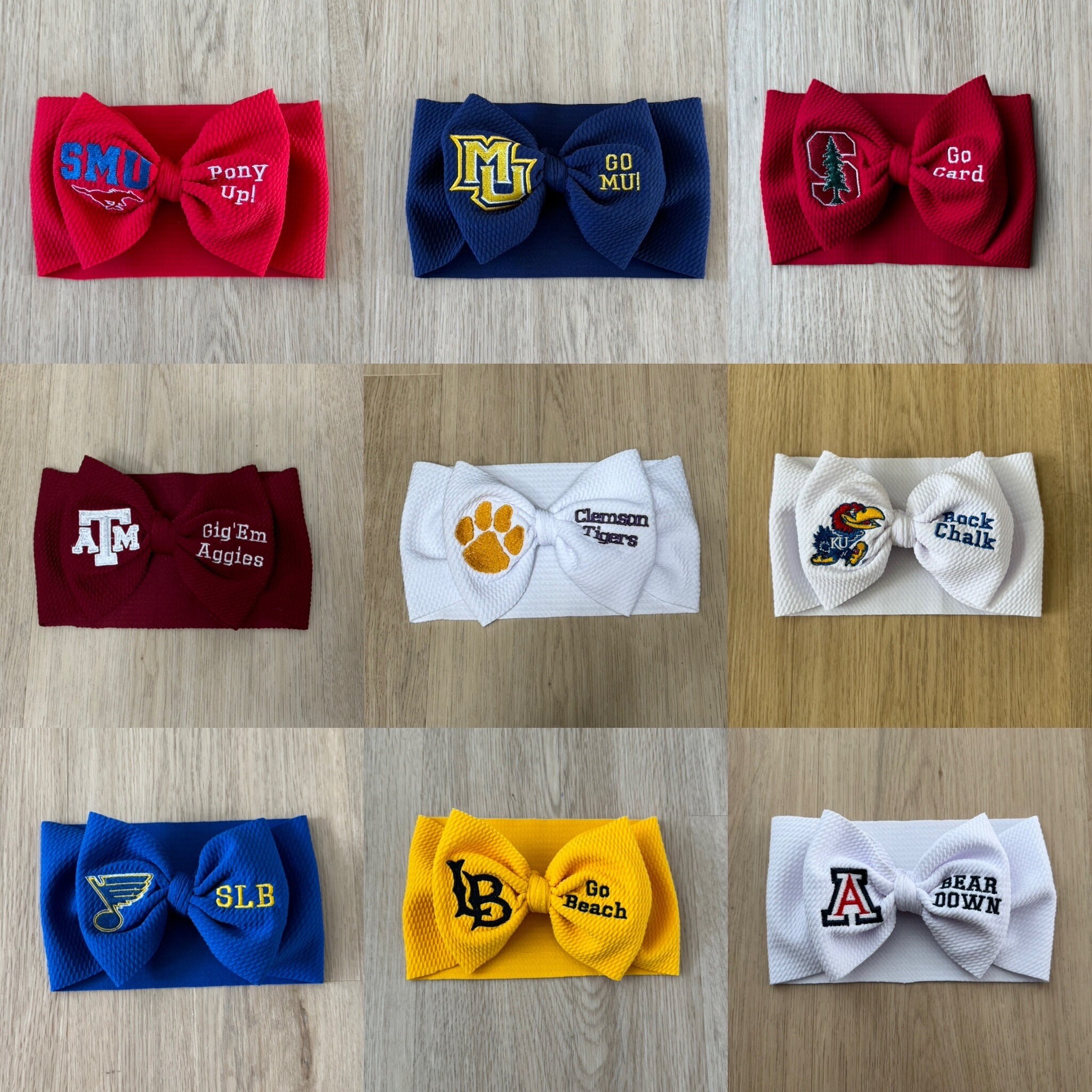 Game Day Baby Headwrap Bow