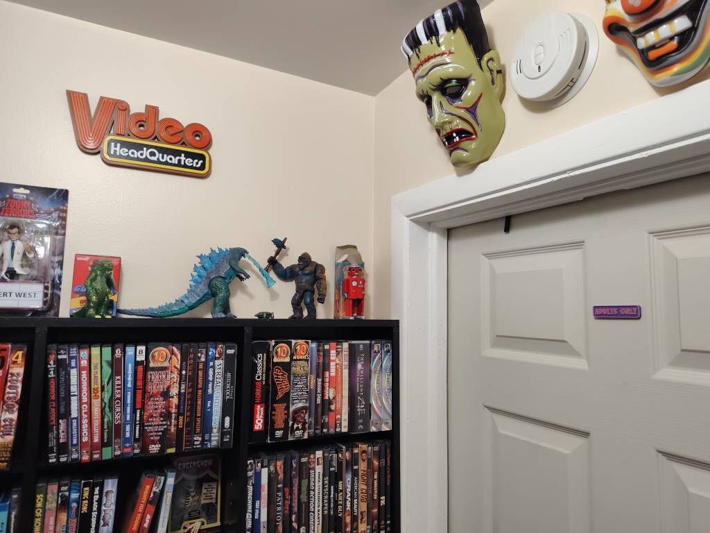 Video Headquarters Sign - Vintage Inspired Movie Room Decor, Retro Home Theater Accessory, Unique Filmmaker Gift