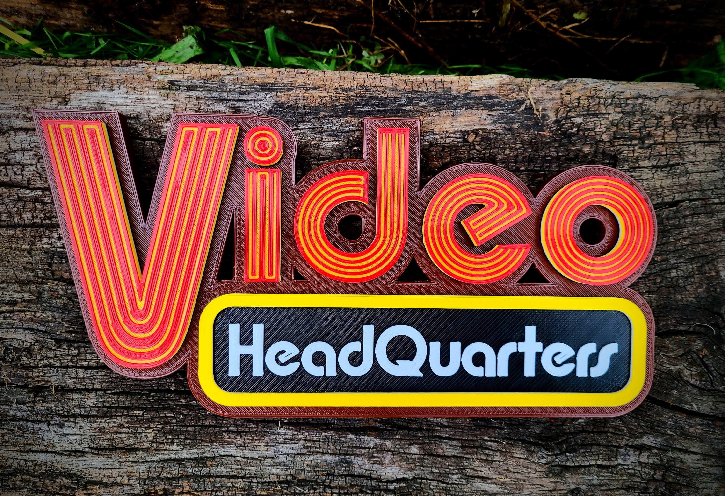 Video Headquarters Sign - Vintage Inspired Movie Room Decor, Retro Home Theater Accessory, Unique Filmmaker Gift