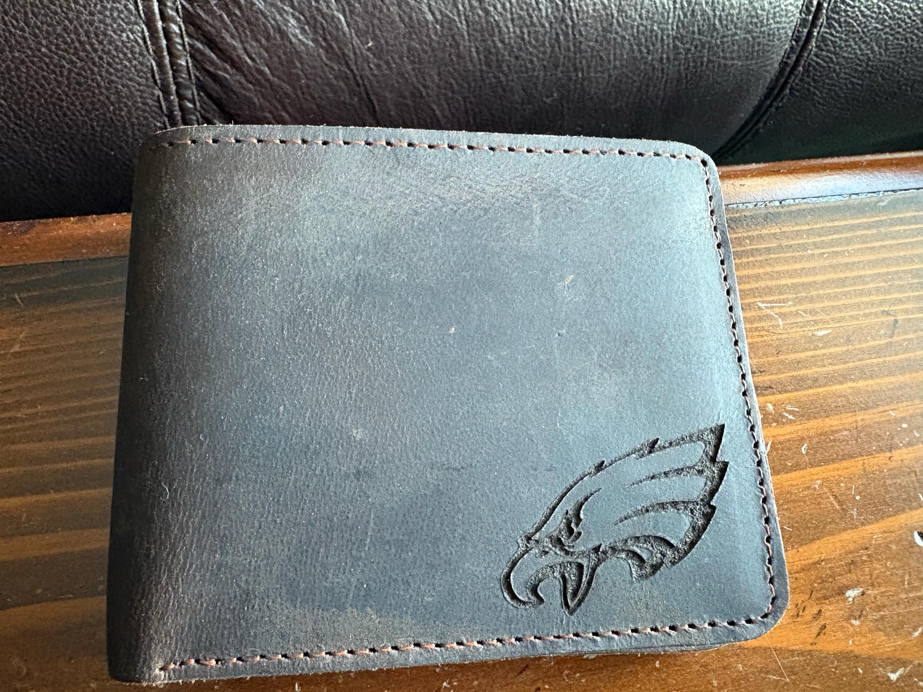 Football, Personalized Leather Wallet, Custom Leather Wallets, Football Players, Football Team Sport Fans, Him Dad Father Boy Christmas Gift