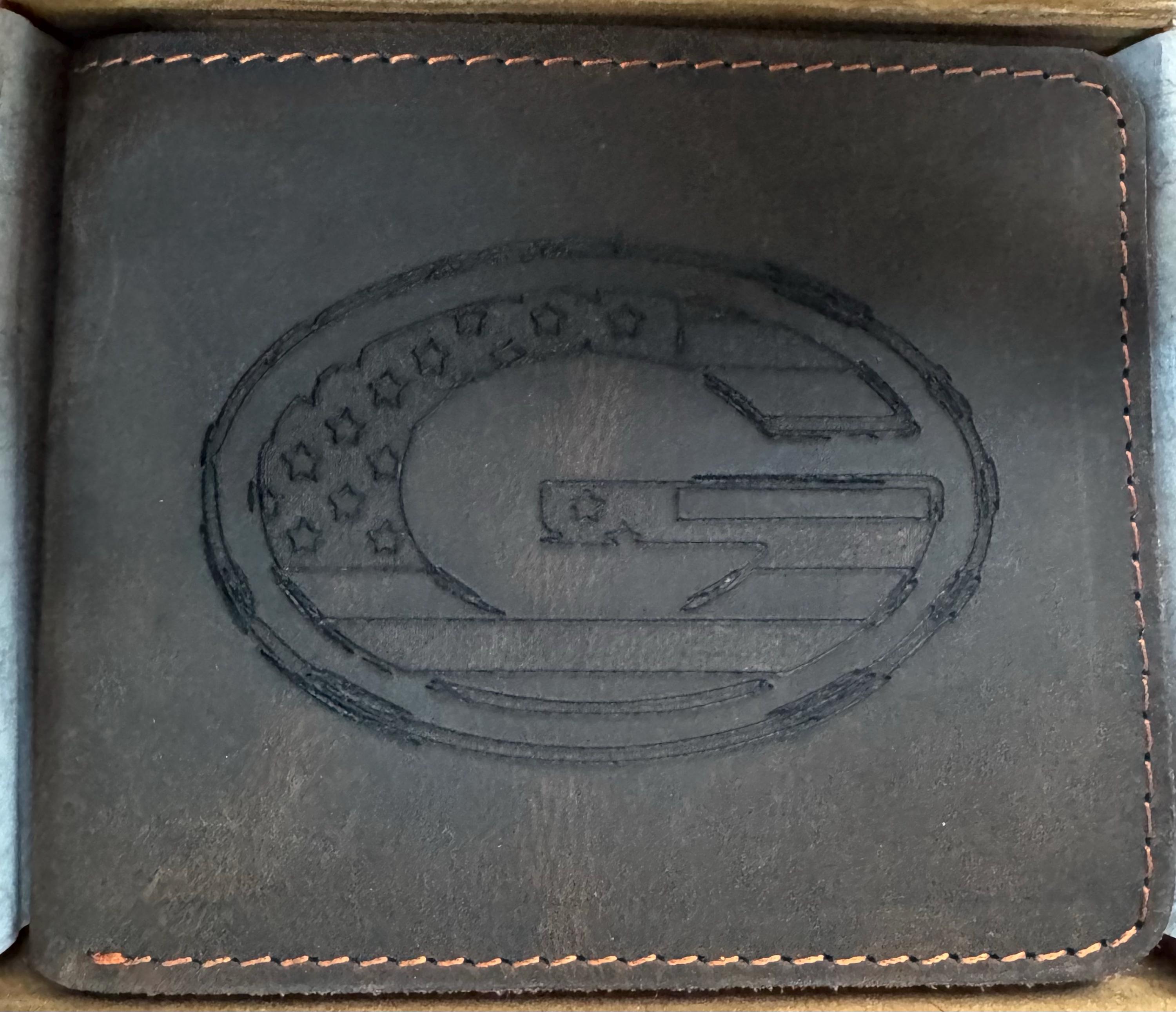 Football, Personalized Leather Wallet, Custom Leather Wallets, Football Players, Football Team Sport Fans, Him Dad Father Boy Christmas Gift