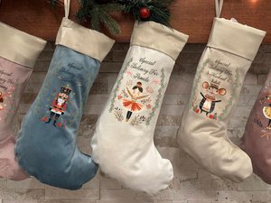 Christmas Nutcracker Stockings, Personalized Christmas Stockings, Holiday Decor, Personalised Santa Sack, Christmas Stocking, Gifts for Kids