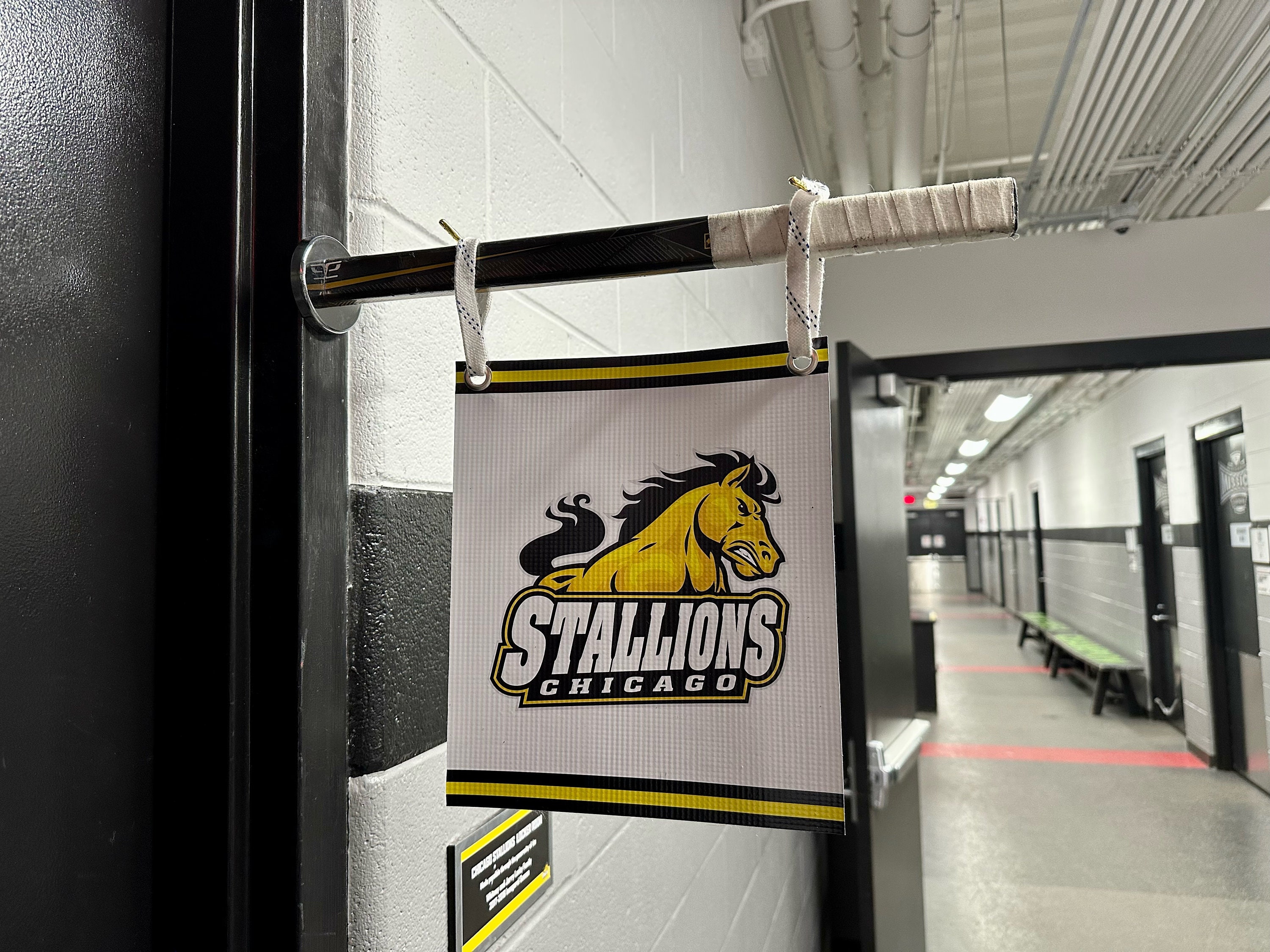Magnetic Hockey Stick Banner for Locker Rooms