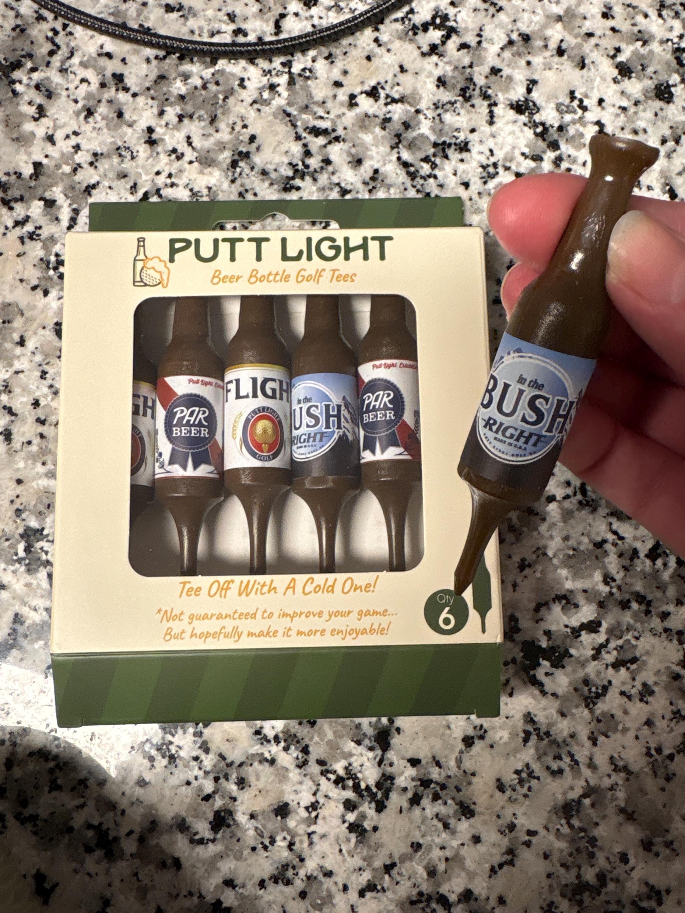 Beer Bottle Golf Tees - Golfer Gift For Him Fathers Day Present for Men Golf Accessories Golf Tournament Holiday Gift For Him Funny Golf