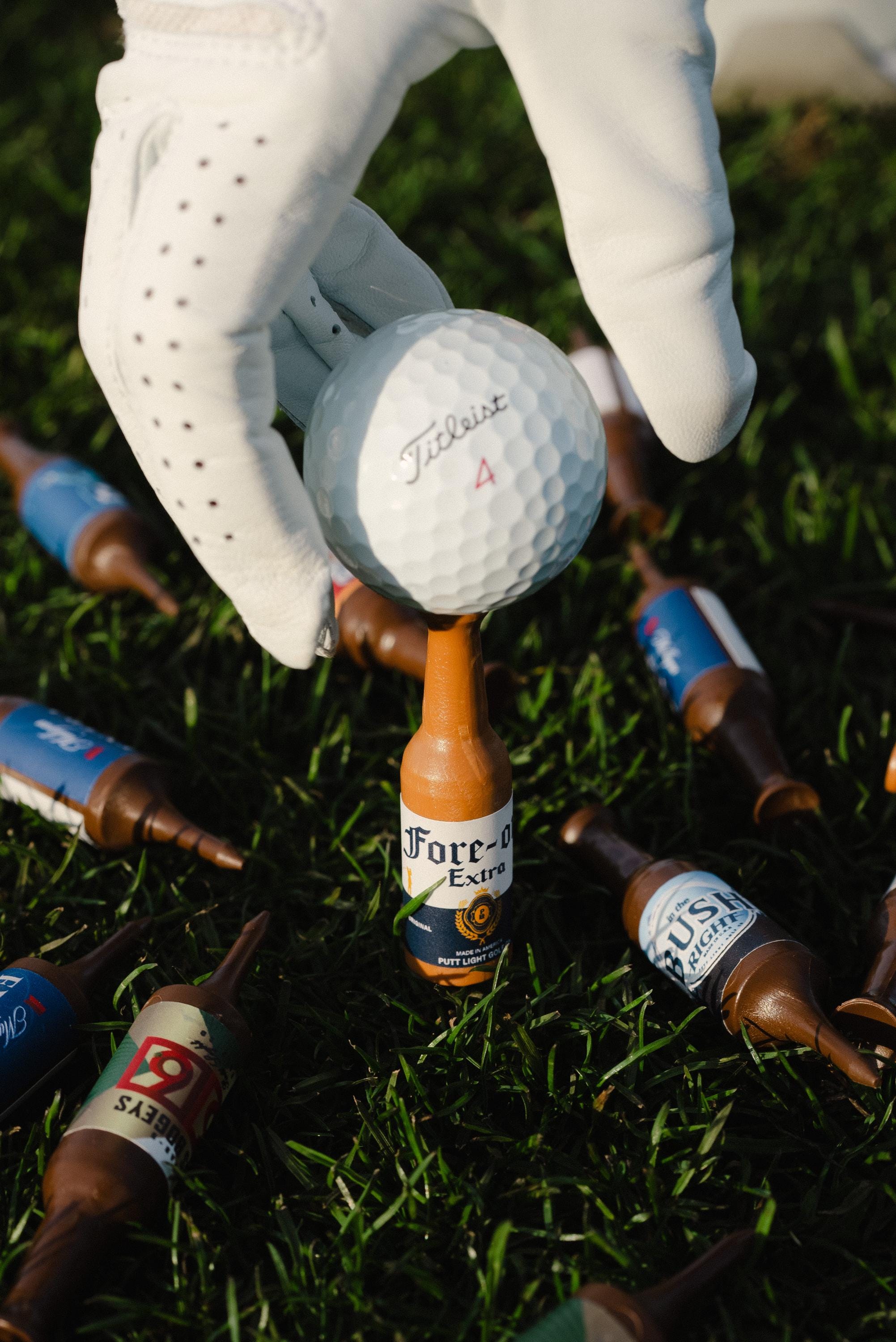 Beer Bottle Golf Tees - Golfer Gift For Him Fathers Day Present for Men Golf Accessories Golf Tournament Holiday Gift For Him Funny Golf