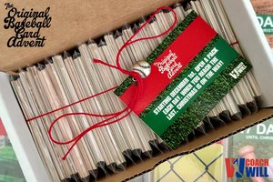 The Original Baseball Card Advent Calendar - 24 Day Christmas Countdown - Coach Will