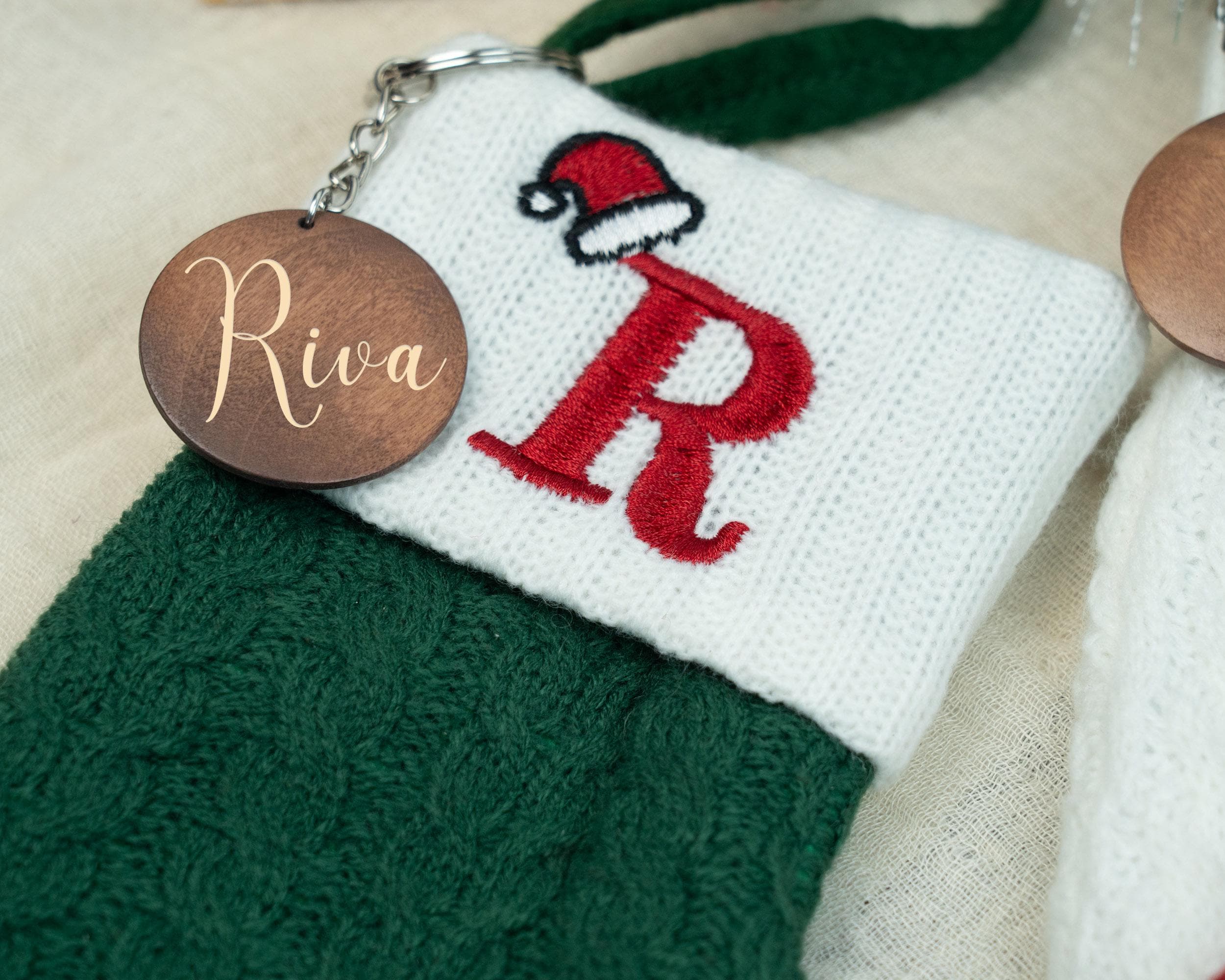 Mini Christmas Stockings with Name Charm,Custom Christmas Stockings,Holiday Stockings Gifts,Stockings for Kids,Christmas Gifts for Kids Baby