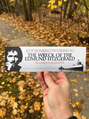 Stop Honking! I'm Crying for a Melancholy Melody Bumper Sticker/Magnet, Car Decor, Christmas Gift for Car Owners