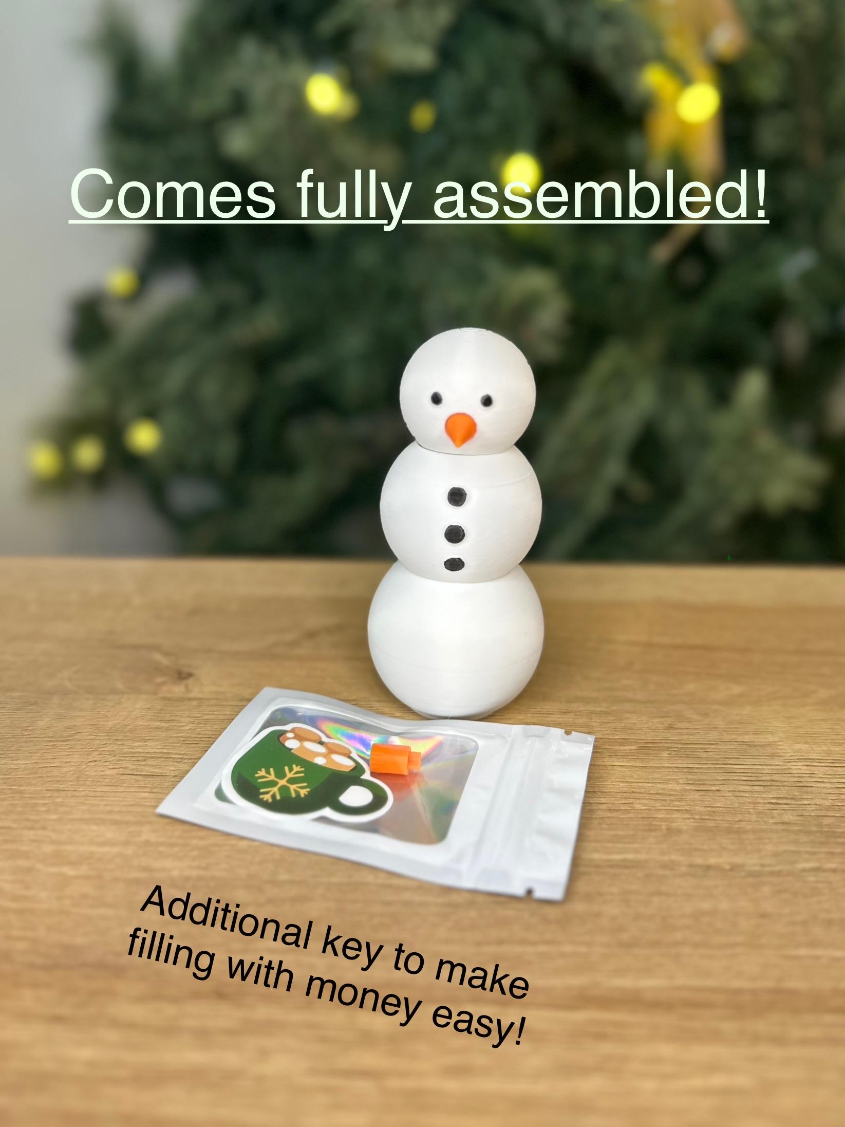 Snowman Puzzle Gift Box: Unique Christmas Cash Gift